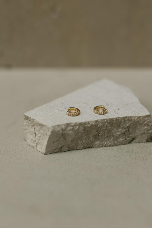 Brinco Argola Cravejada P Dourado
