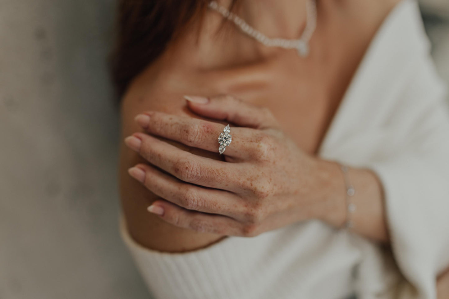 Anel Solitário Princesa Prata 925 Ródio Branco