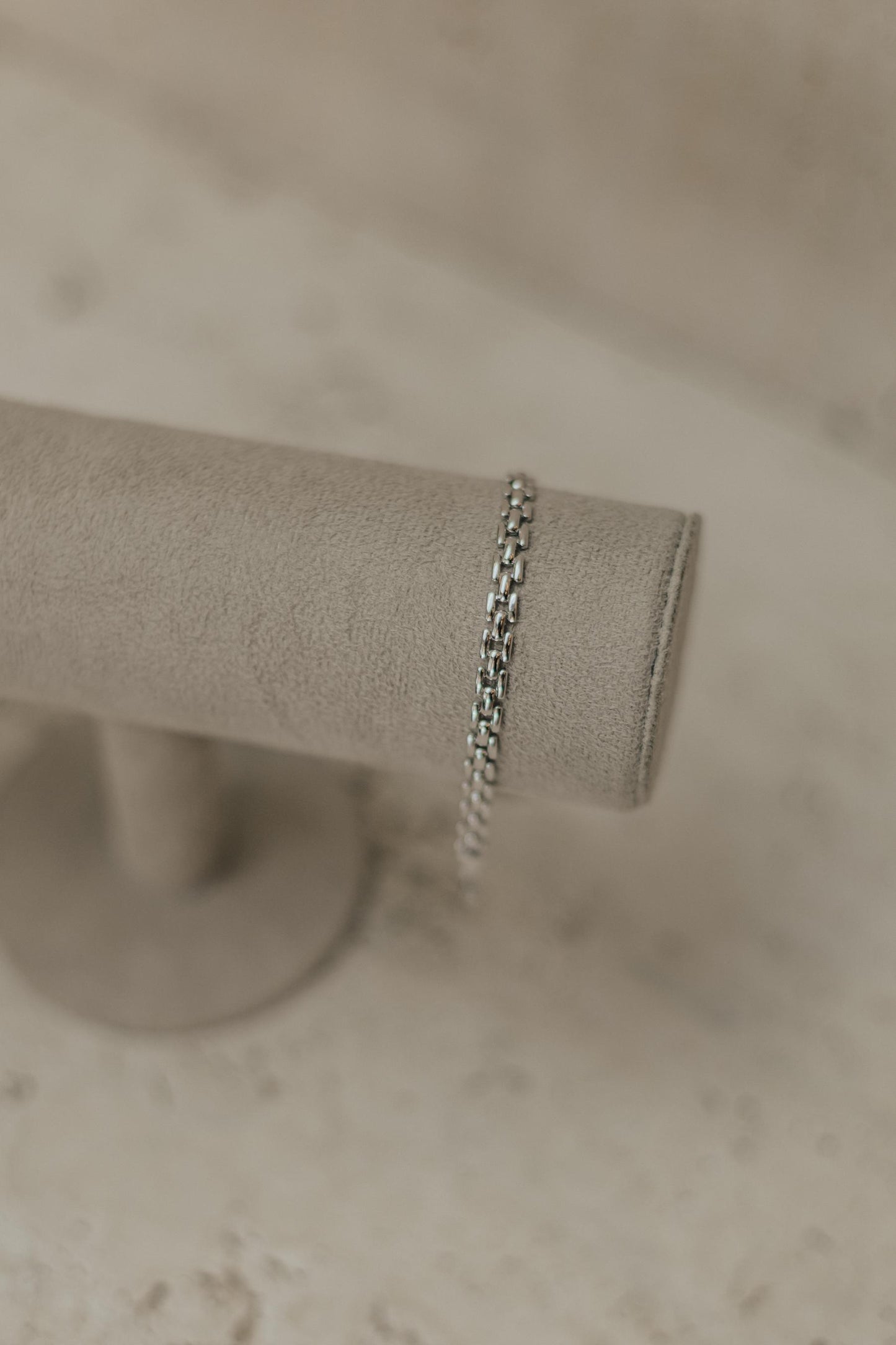 Pulseira Cadeado Ródio Branco