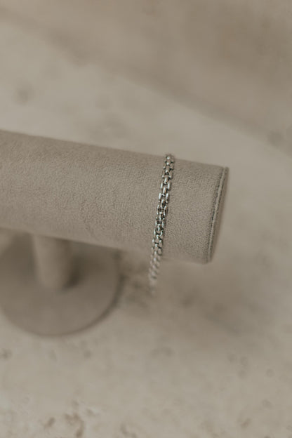 Pulseira Cadeado Ródio Branco