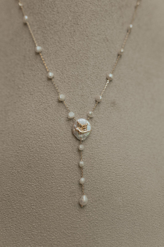 Colar Terço Espírito Santo Dourado