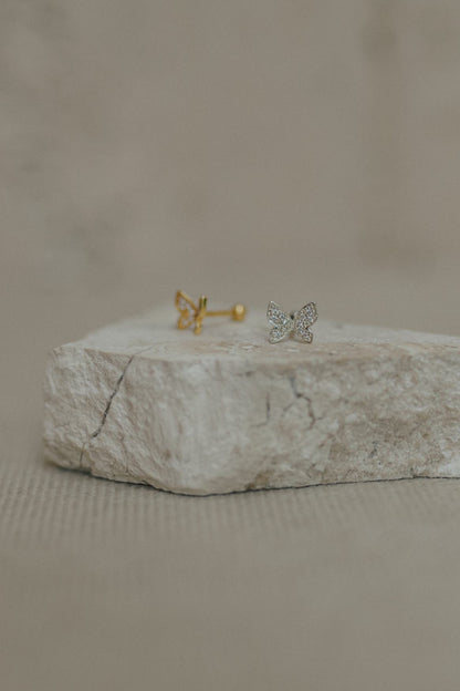 Piercing Hélix Borboleta Cravejada