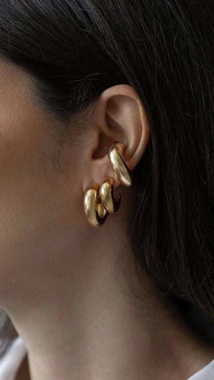 Piercing Fake Bold Liso Dourado