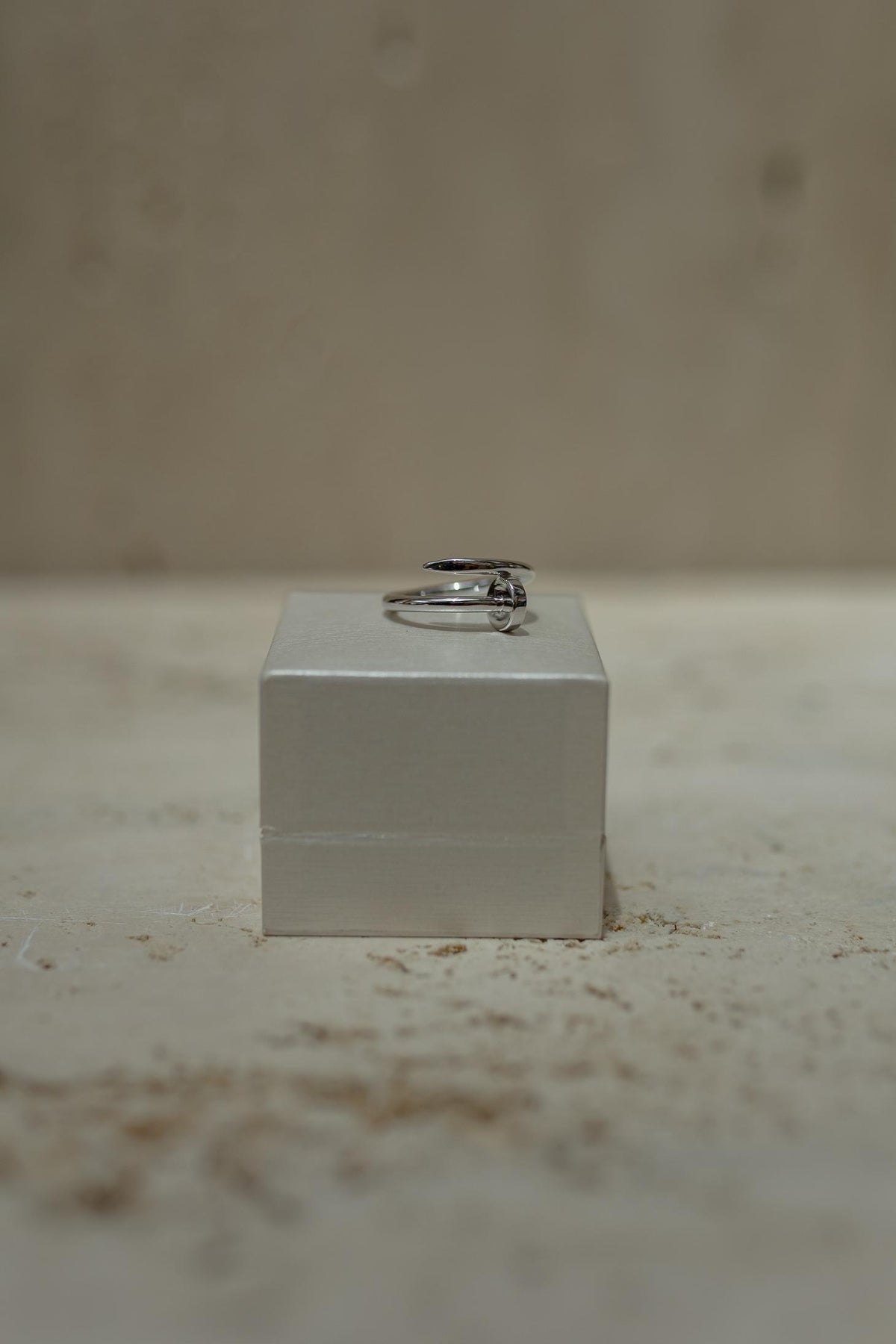 Anel Inspo Prego Ródio Branco