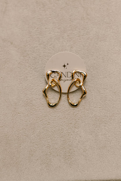 Brinco Orgânico Dourado