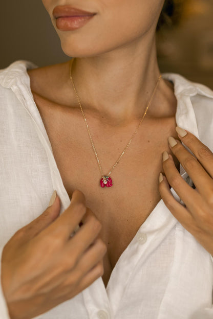 Colar Elefante com Pedras e Zircônias Dourado