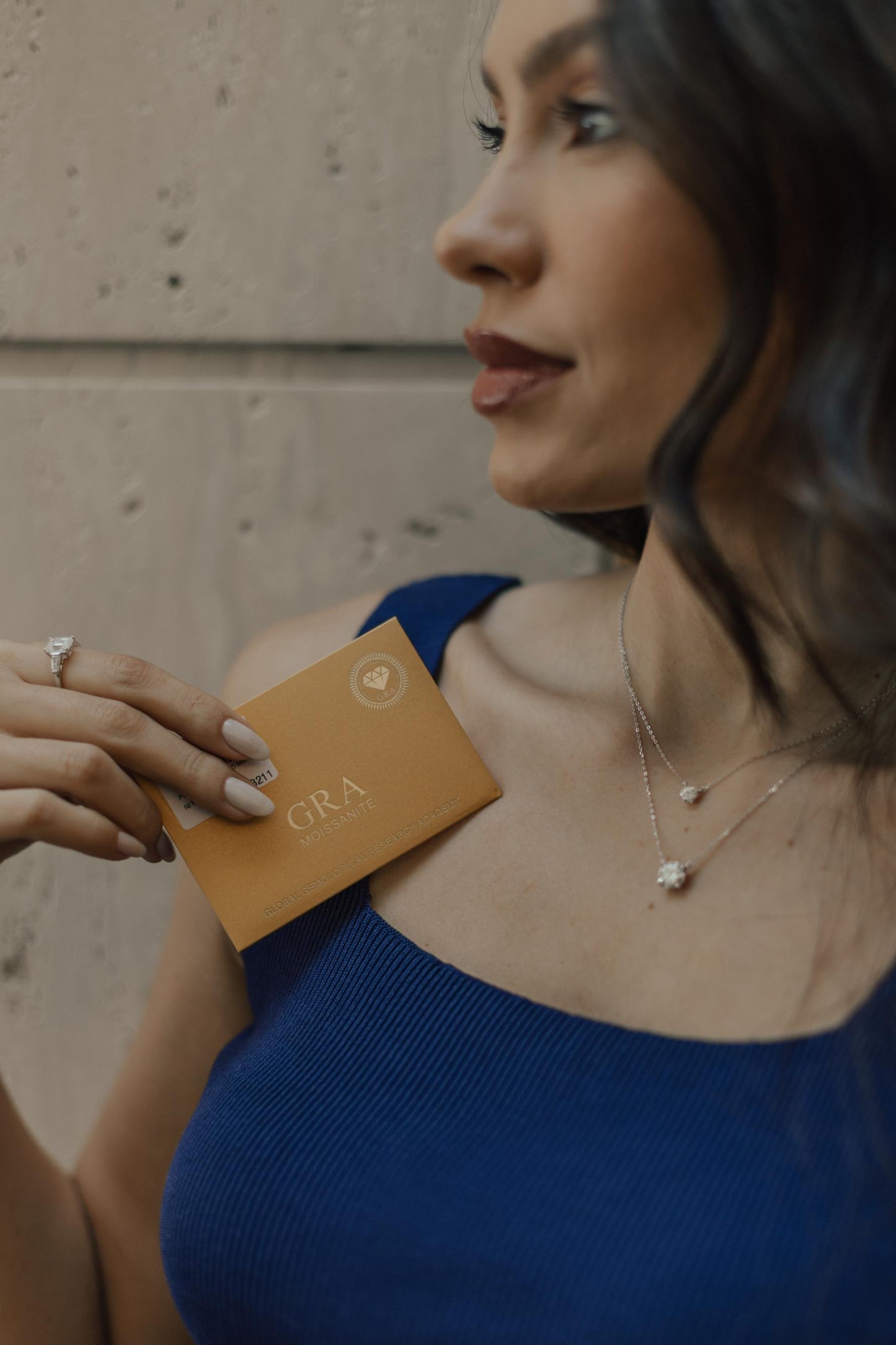 Colar Ponto de Luz Moissanite Luxo 2CT