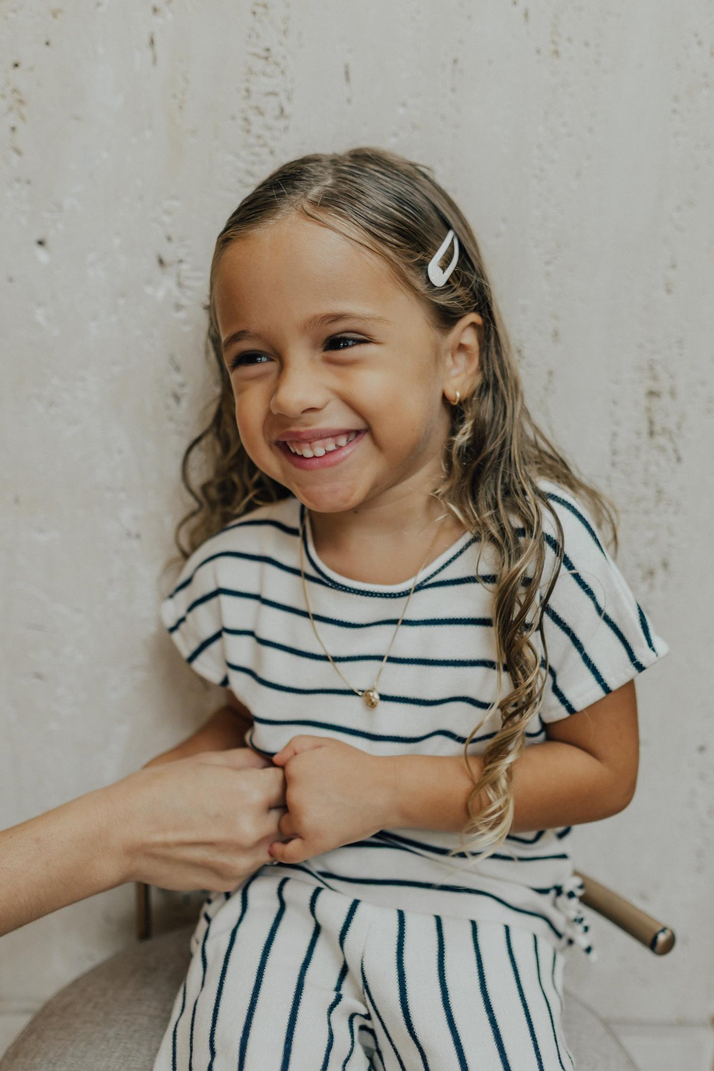 Colar Escapulário Infantil Anjo da Guarda Dourado