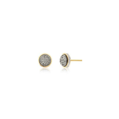 Brinco Kate Drusa Platina Dourado