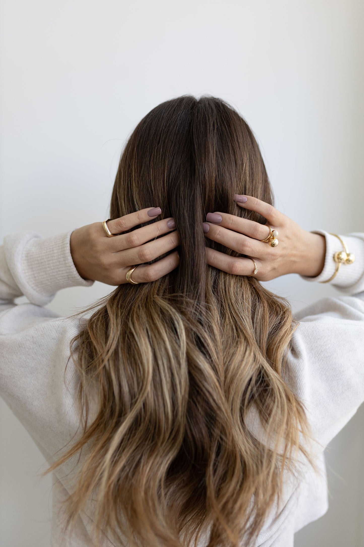 Bracelete de Bolas Liso Dourado