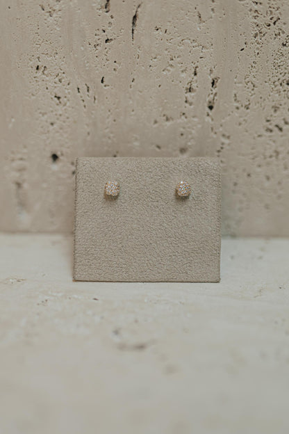 Brinco Orgânico Cravejado Dourado P