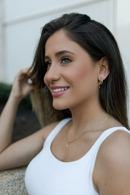 Brinco Espiral Ródio Branco