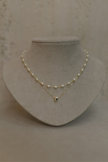 Colar Coração Liso Dourado
