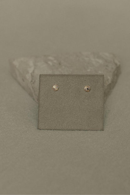 Brinco Fixo Mini Disco Dourado