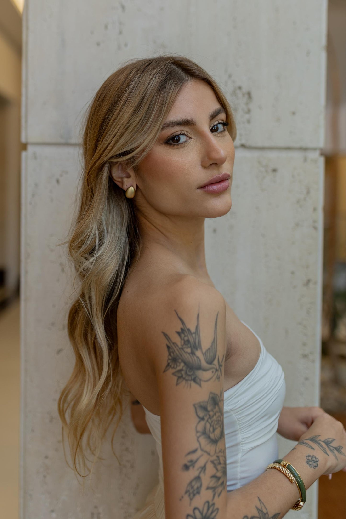 Bracelete Torcido Vintage Dourado