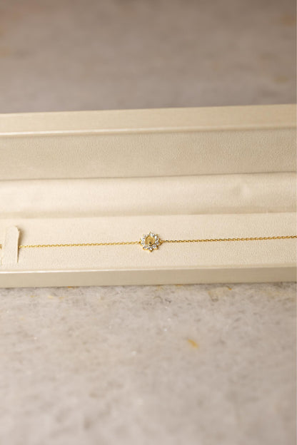 Pulseira Nossa Senhora de Fátima Prata 925 Dourado