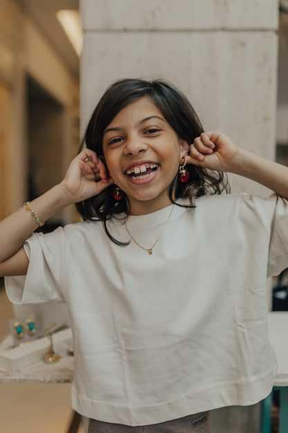 Colar Escapulário Infantil Clássico Dourado