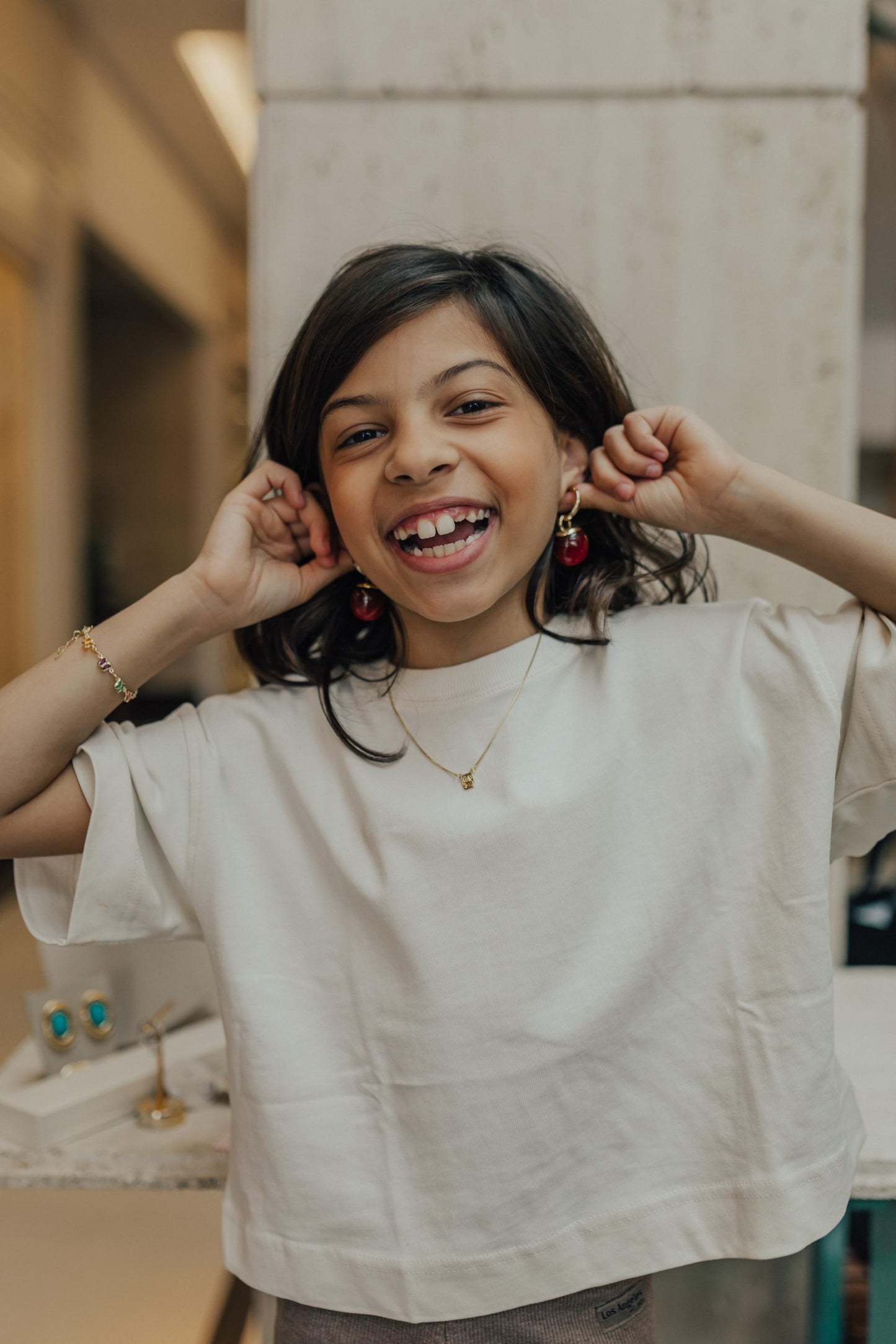 Colar Escapulário Infantil Clássico Dourado