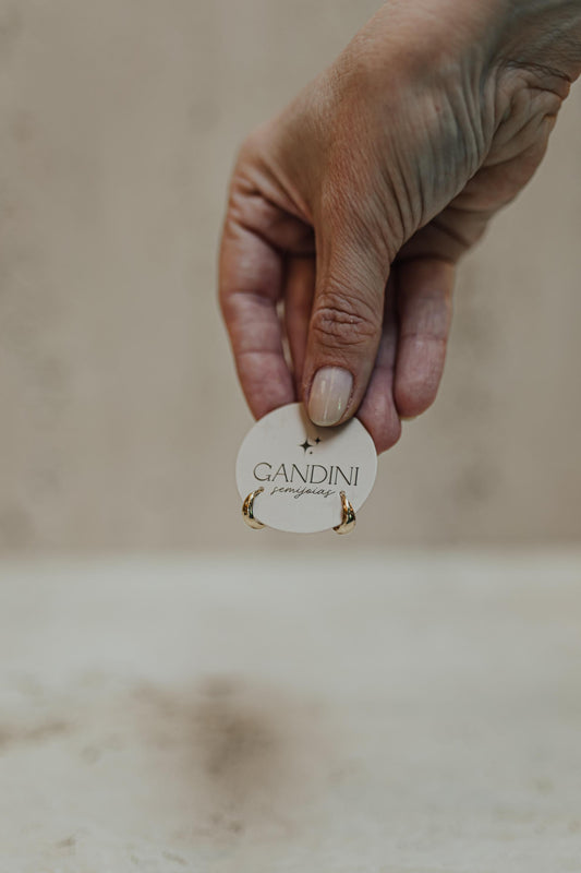 Brinco Argola Canoa Dourado