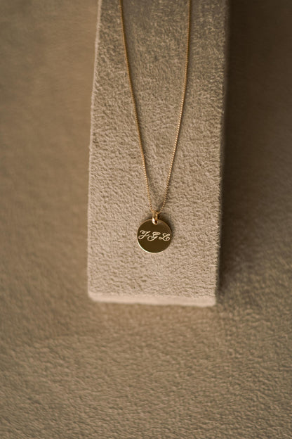 Colar Medalha Personalizado Dourado