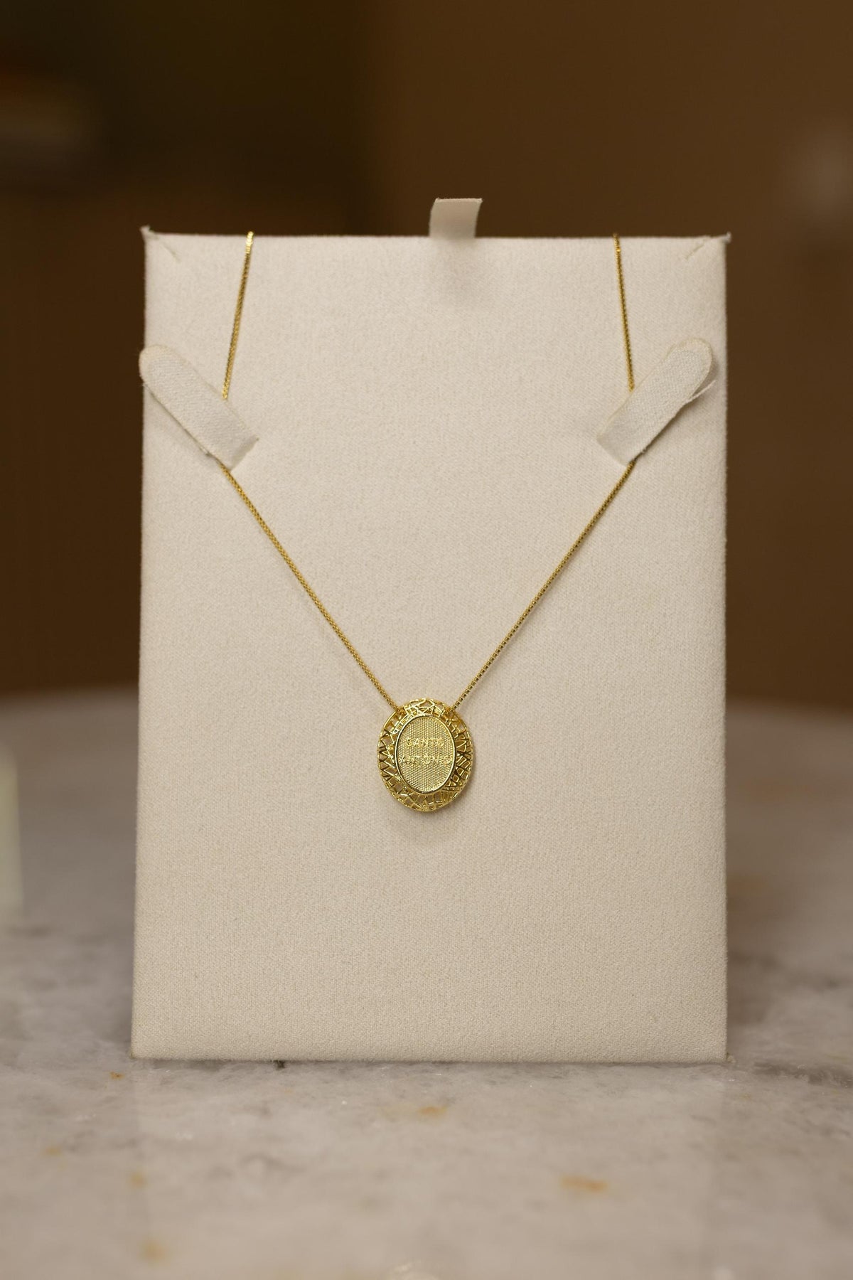 Colar Santo Antônio Dourado
