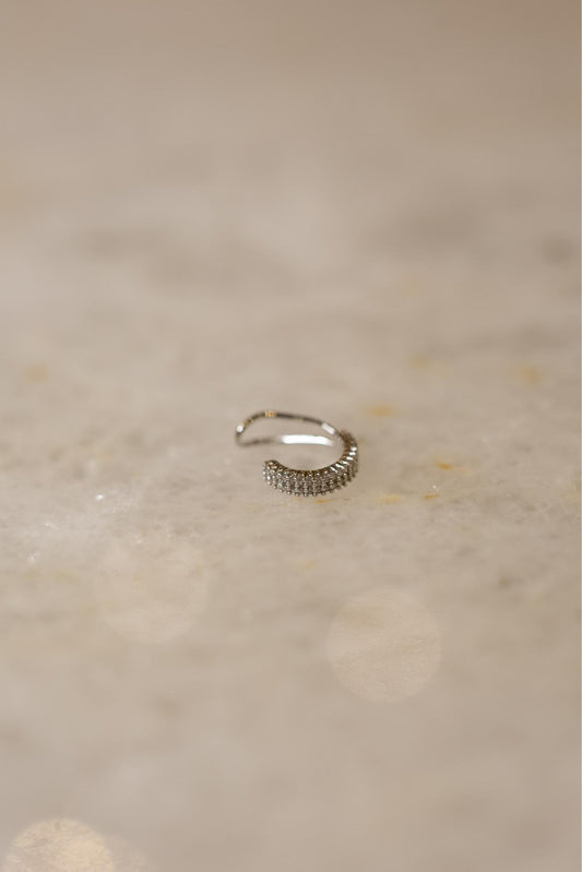Piercing Fake 2 Fileiras Cravejadas