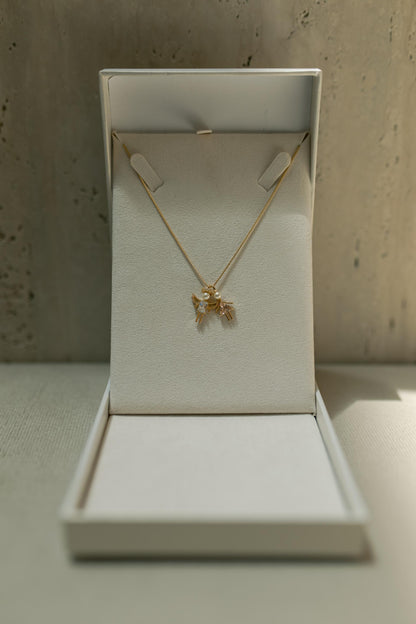 Colar Filhos com Pérolas Dourado