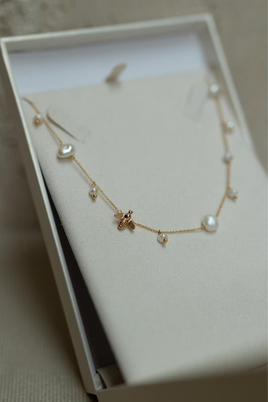 Colar Choker Bee Dourado