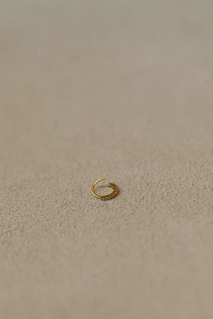 Piercing Hélix Torção Dourado