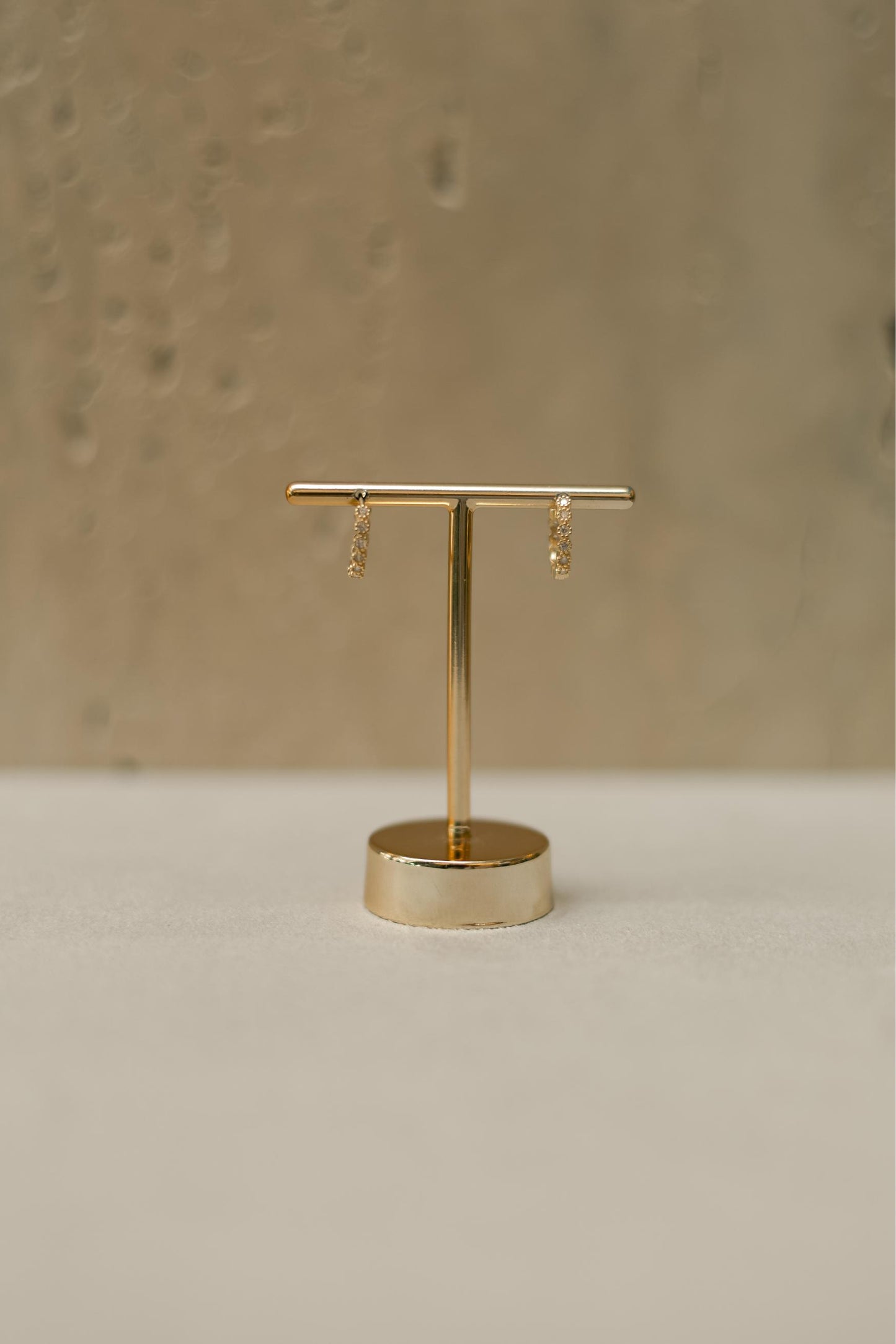 Brinco Argola Click Confete Cristal G Dourado