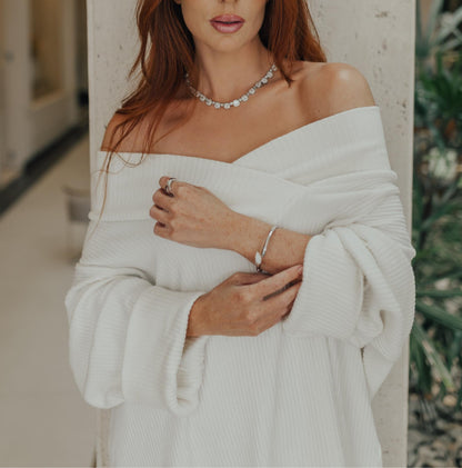 Colar Riviera Princesa Ródio Branco