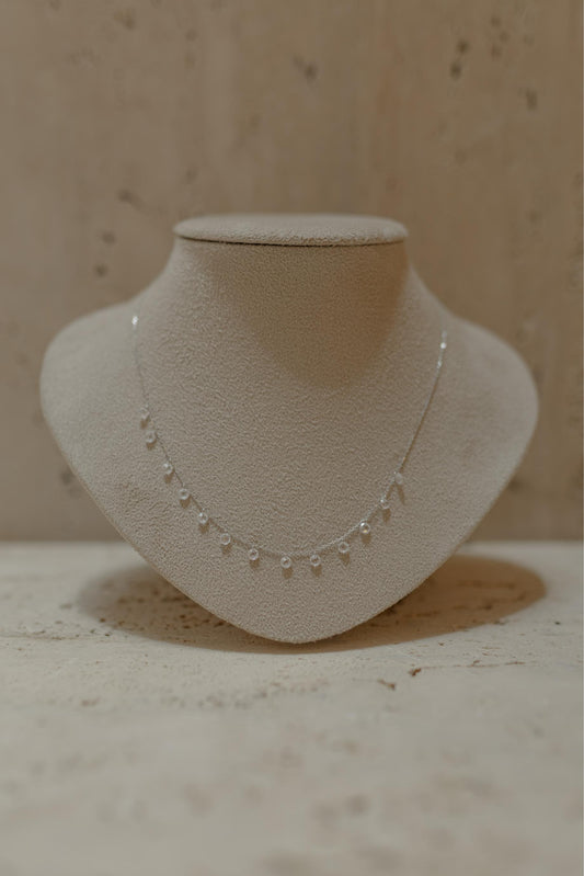 Colar Choker Zircônias Cristal Prata 925