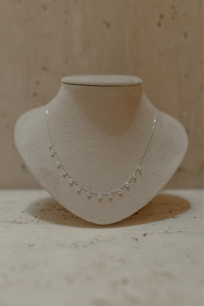 Colar Choker Zircônias Cristal Prata 925