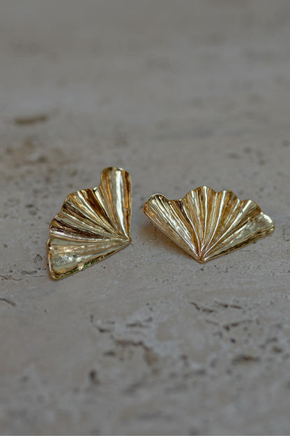 Brinco Maxi Textura Orgânico Dourado