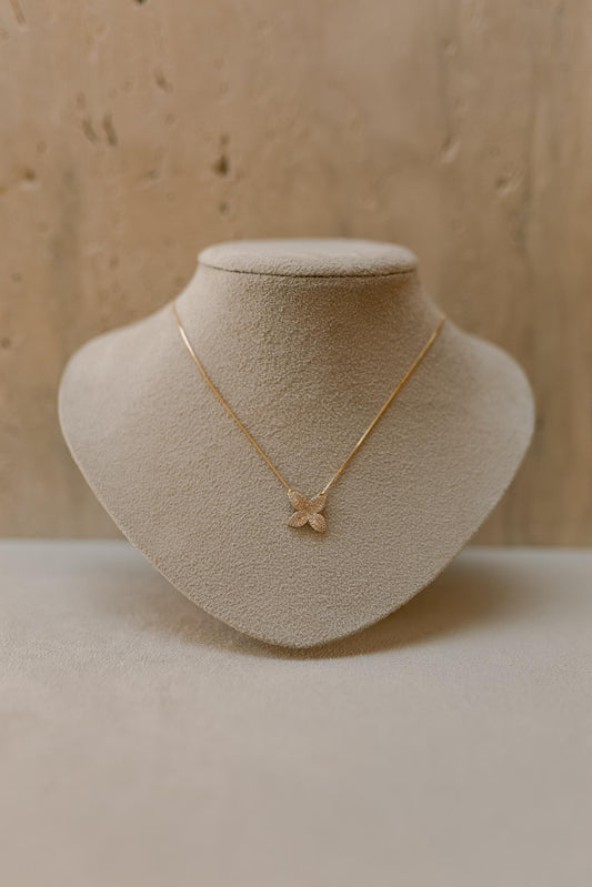 Colar Camélia Dourado