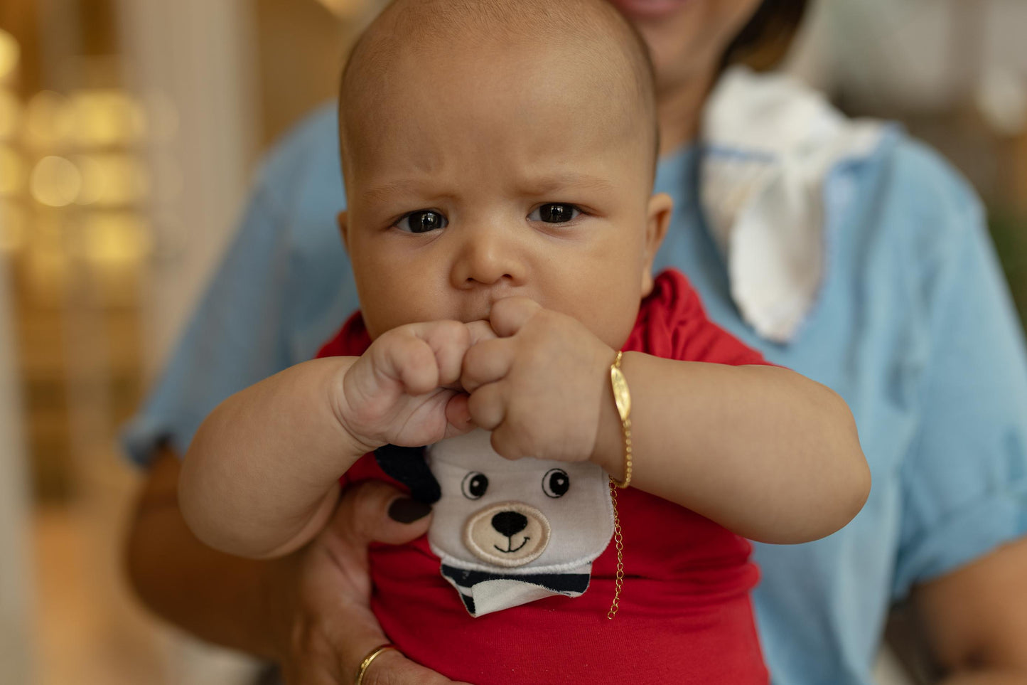 Pulseira Infantil Placa Dourado Personalizada