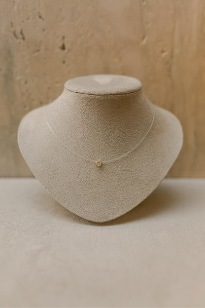 Colar de Nylon com Ponto de Luz Dourado