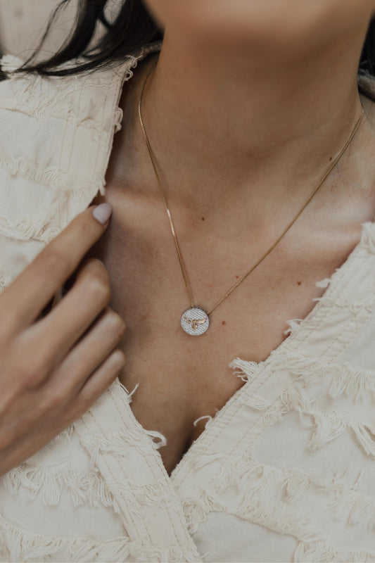 Colar Cravejado Divino Espírito Santo