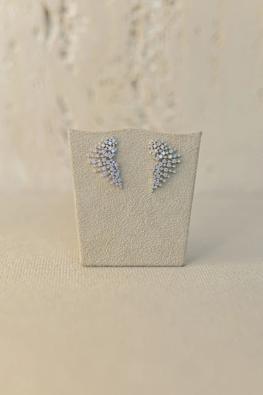 Brinco Ear Cuff Glam Ródio Branco