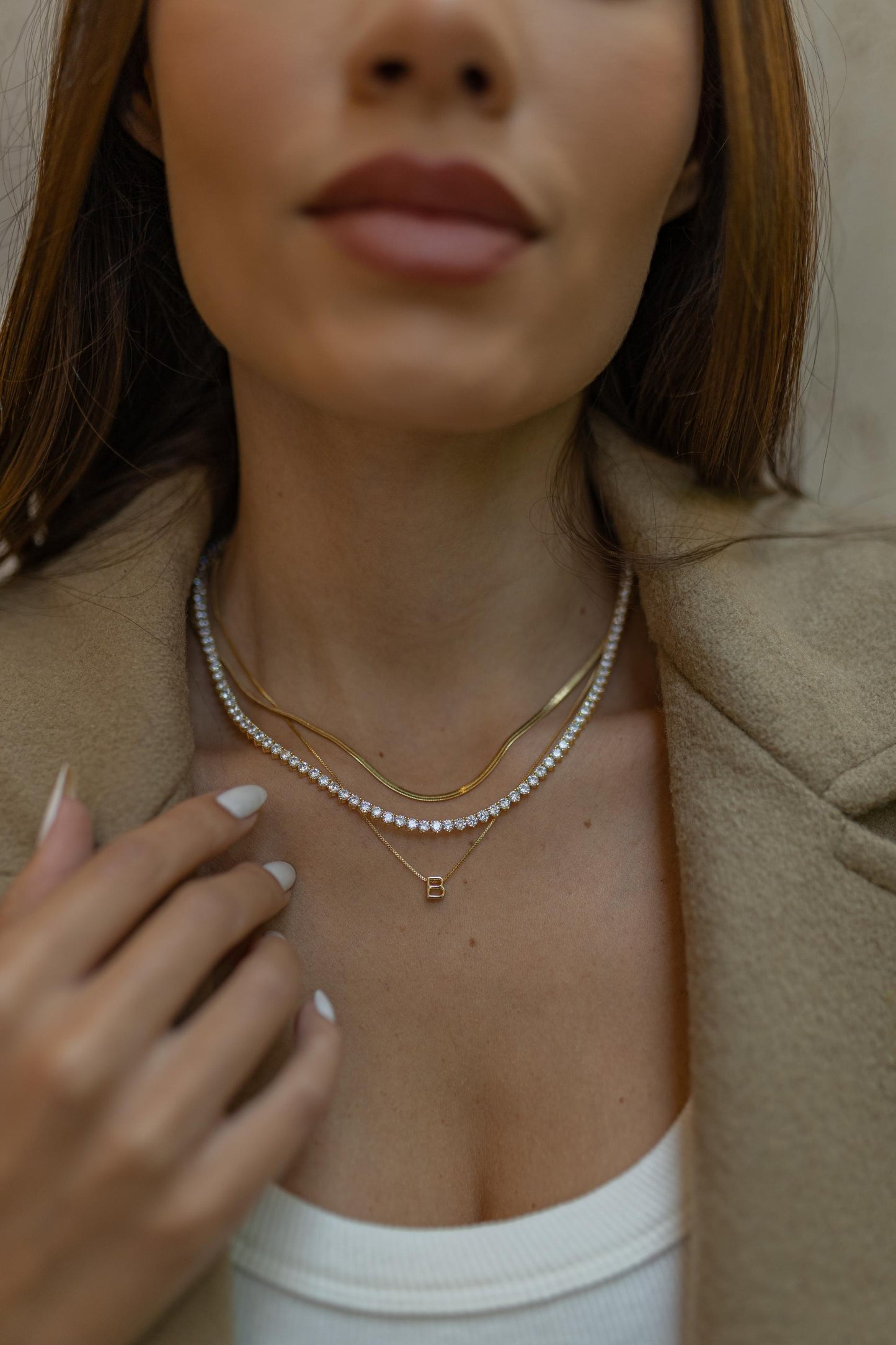 Colar Choker Fita 3mm Dourado
