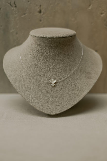 Colar de Nylon com Divino Espírito Santo Madrepérola Ouro
