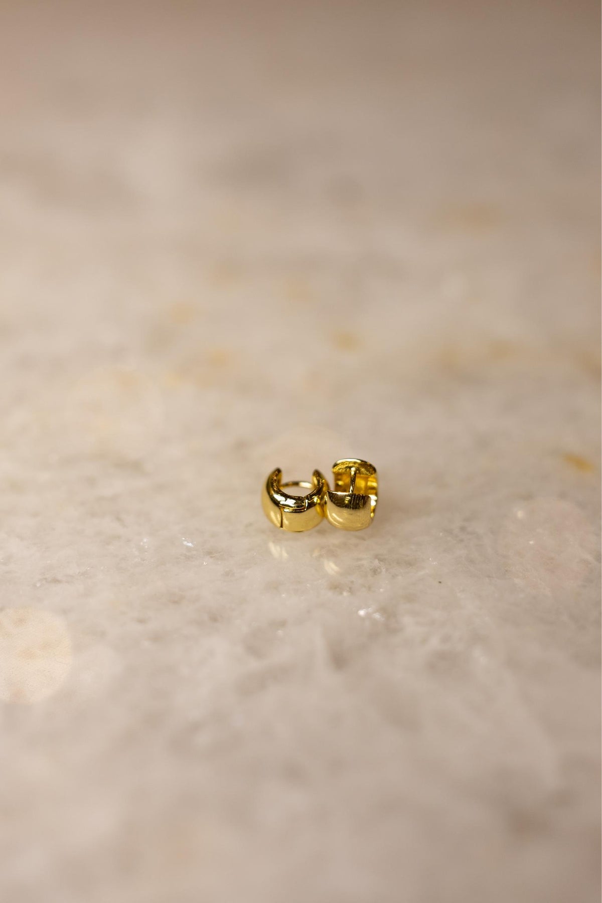 Kit Trio de Argolas 7mm Liso Dourado