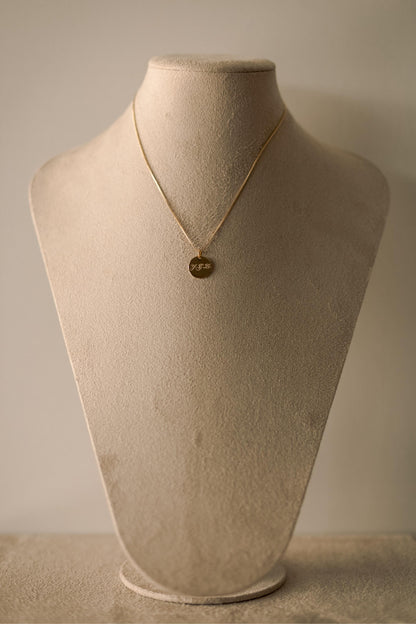 Colar Medalha Personalizado Dourado