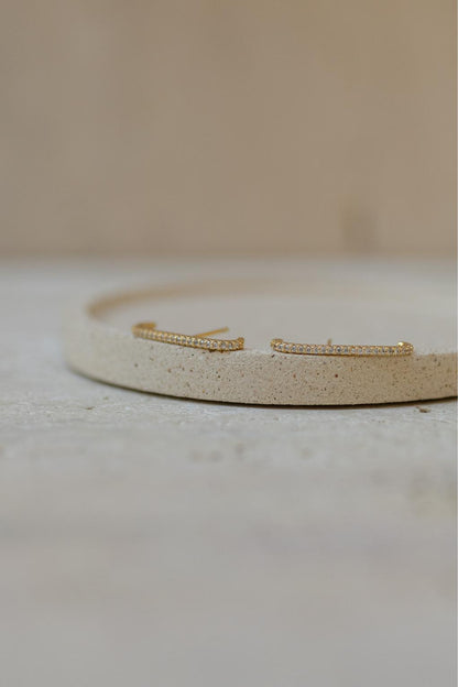 Brinco Ear Hook Cravejado