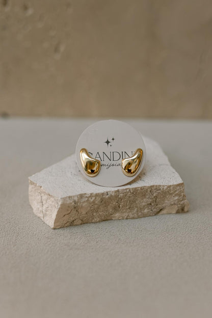 Brinco Orgânico Dourado