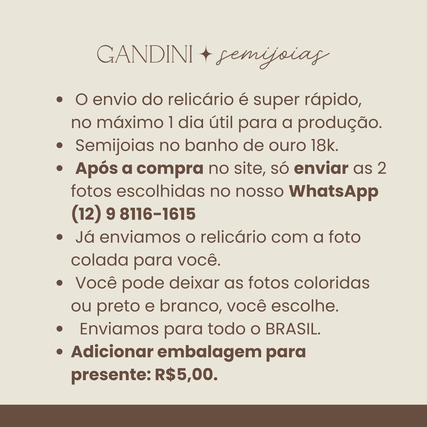 Colar Relicário Afeto Dourado