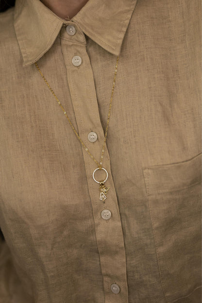 Colar Patuá Religioso Dourado