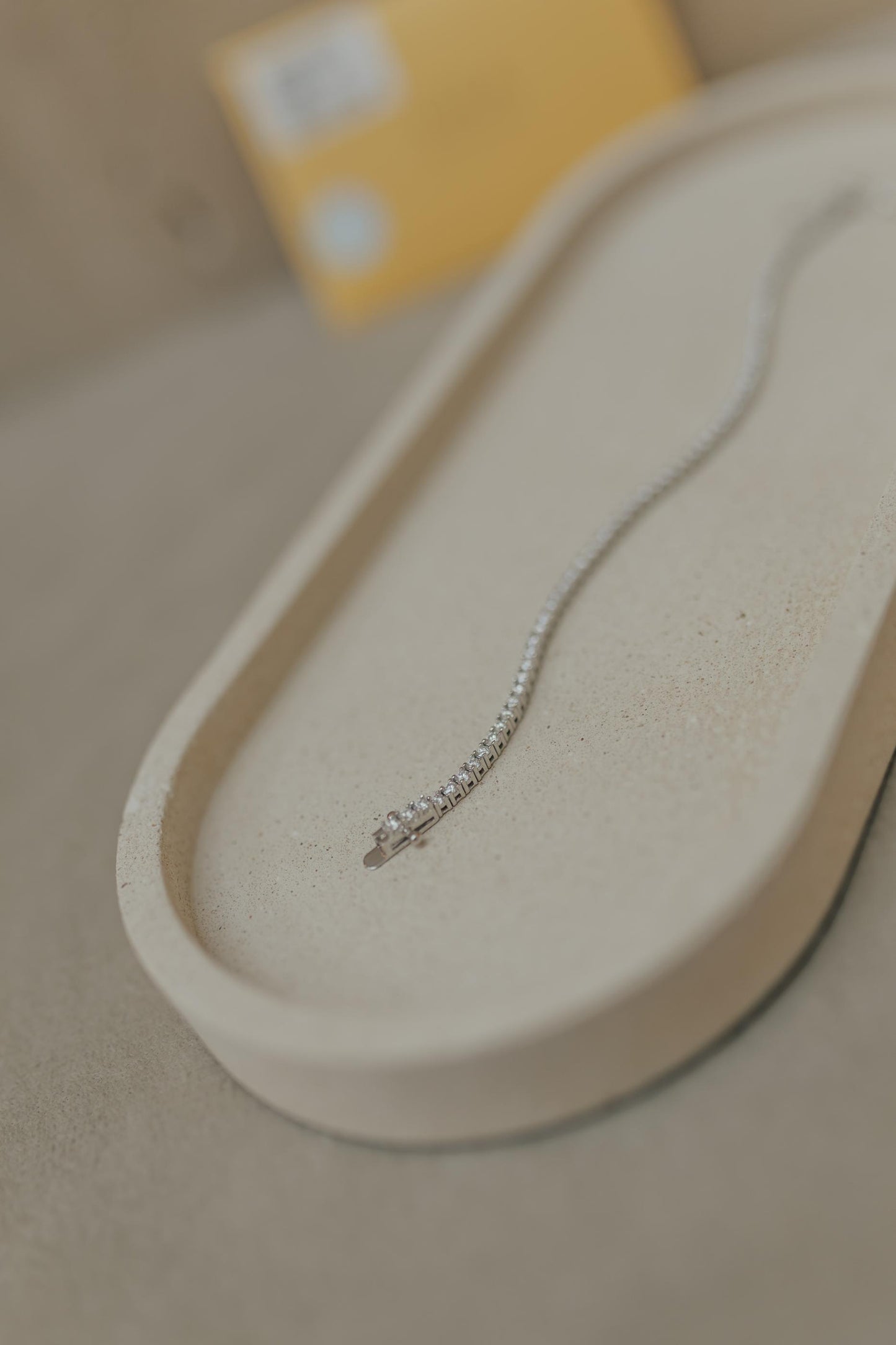 Pulseira Riviera 4 Garras Moissanite 2mm Prata 925 Ródio Branco