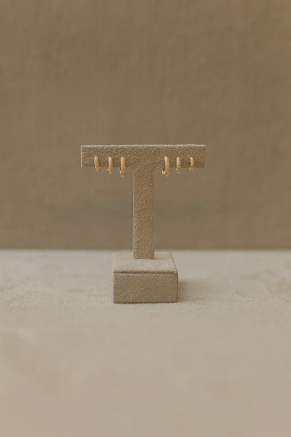 Brinco Argola Cravejado Duplo Dourado G