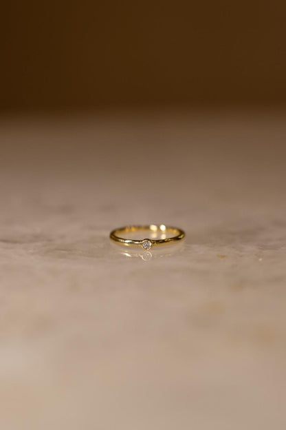 Anel Ponto de Luz Clássico Moissanite Prata 925 Dourado